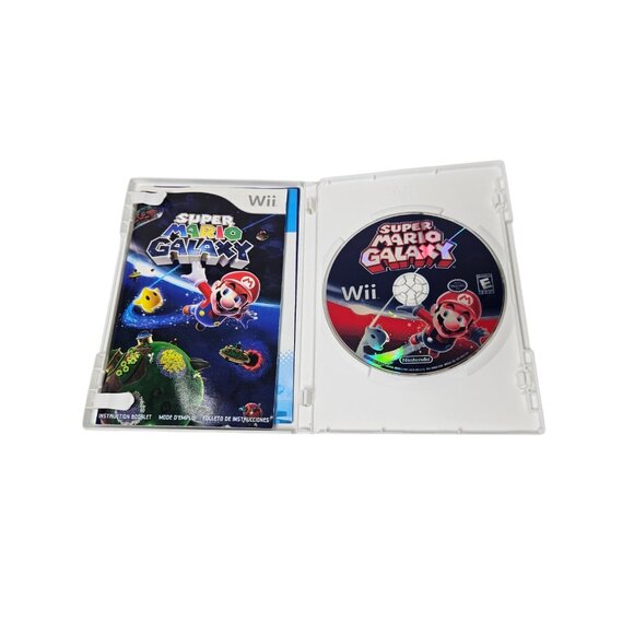 Super Mario Galaxy (Nintendo Wii, 2007) CIB Complete with Manual - Picture 3 of 6